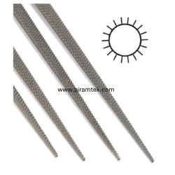 Vallorbe 2410 - Yuvarlak Saatçi Eğe 20 cm - No: 00, 0, 1 ve 2 - Vallorbe