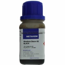 Metakem Rhodium Decor S2 Black – 100 ml / 2 g Rh Siyah Rodyum Kaplama Solüsyonu - 2