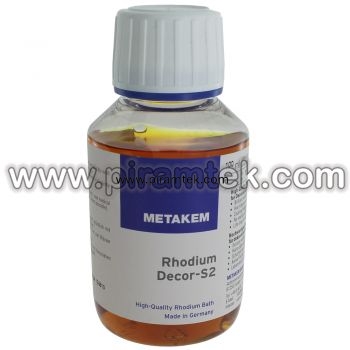 Metakem Rodyum Banyo Rodajı Decor-S2 – 2 g Rh / 100 ml (Rodyum Kaplama Solüsyonu) - 1