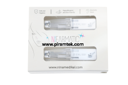 Niearmatic White Star Kulak Delme Küpesi Large 5 mm - Nina Medikal