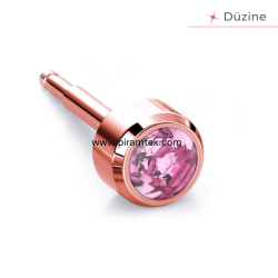 Rose Light Rose Kulak Delme Küpesi - Nina Medikal