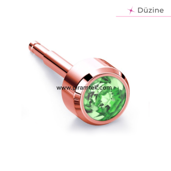 Rose Peridot Kulak Delme Küpesi - 1