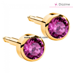 Gold Rose Kulak Delme Küpesi - Nina Medikal