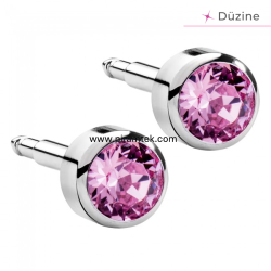 White Light Rose Kulak Delme Küpesi - Nina Medikal