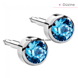 White Aquamarine Kulak Delme Küpesi - Nina Medikal