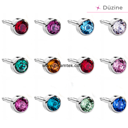 White Assorted Kulak Delme Küpesi - Nina Medikal