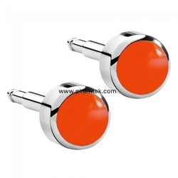 White İncili Red Coral Kulak Delme Küpesi - Nina Medikal