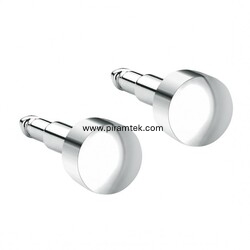 White Ball Kulak Delme Küpesi - Nina Medikal