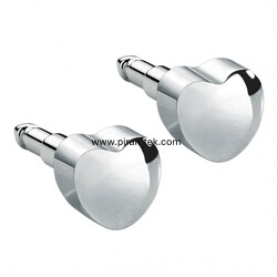 White Heart Kulak Delme Küpesi - Nina Medikal