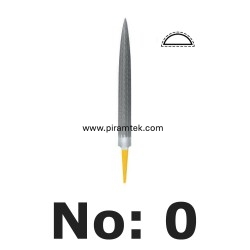 LPV1560 6" HSS Geniş Balık Sırtı Eğe - No: 0 - Vallorbe