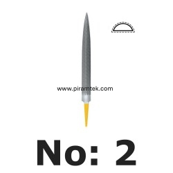 LPV1560 6" HSS Geniş Balık Sırtı Eğe - No: 2 - Vallorbe