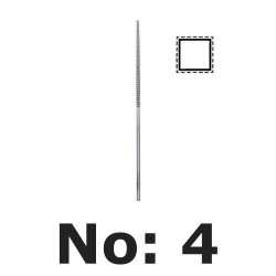 RA2508 14 cm Kare Mum Eğesi - No: 4 - Vallorbe