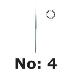 DA8410 14 cm Yuvarlak Elmas Saatçi Eğesi - No: 4 - Vallorbe