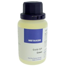 Metakem Altın Yeşili (Gold-SP Green) Kalem Kaplama Suyu – 100 ml / 2 g Saf Altın - Metakem