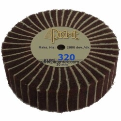 Zımparalı Kahverengi Fırça 30 mm - 320 kum - Piramit