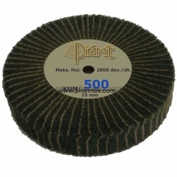 Zımparalı Yeşil Fırça 15 mm - 500 kum - Piramit