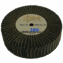 Zımparalı Yeşil Fırça 30 mm - 280 kum - Piramit