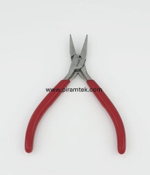 YAYLI YARIM YUVARLAK 115MM DİŞSİZ İZOLE PENSE - Piramit