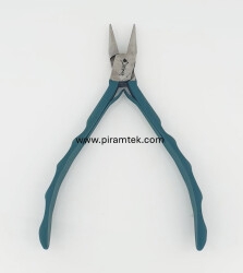 YAYLI YARIM YUVARLAK 145MM DİŞSİZ İZOLE PENSE - Piramit